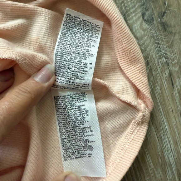 Light Pink Tank Top- Ribbed - Picture 9 of 10
